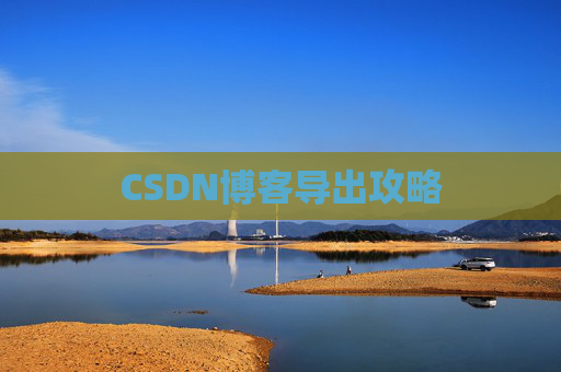 CSDN博客导出攻略